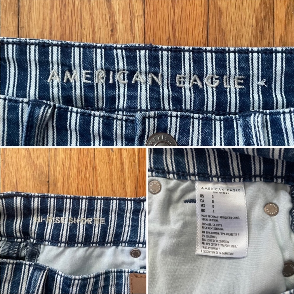 American Eagle Striped Hi-Rise Shortie - Picture 6 of 7